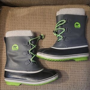 Sorel Yoot Pac Leather Waterproof Winter Snow boots,Largest Youth Kids 7/EU39